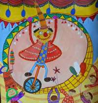 نقاشی کودکان همدانی بر بلندای افتخار