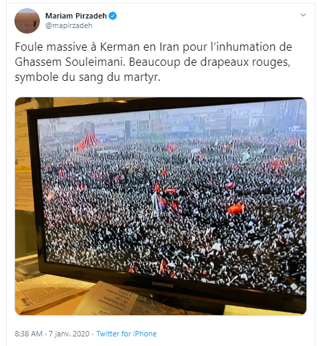 بازتاب رستاخیز مردم ایران در تشییع پیکر سپهبد سلیمانی (۱۱)