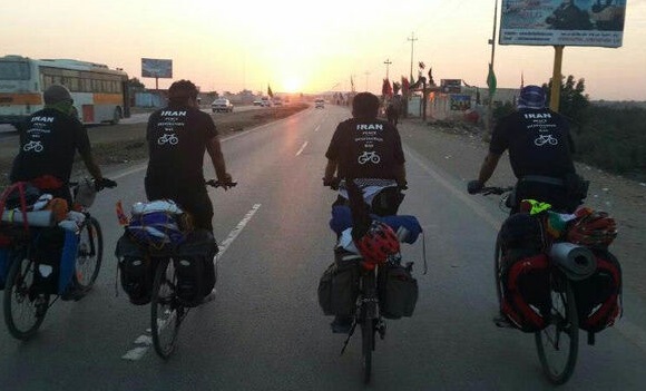 حرکت دوچرخه سواران تربت حیدریه به سمت کربلای معلی