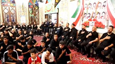برگزاری مراسم عزاداری جامعه ورزشی فوتبال تبریز