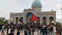 دسته روی و زنجیرزنی مردم آزادشهر برای حضرت سیدالشهدا