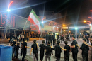 اهتزار پرچم ایران در کنار بیرق حضرت سیدالشهدا (ع) در آذرشهر