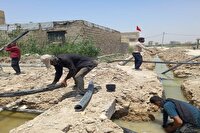 توسعه شبکه انتقال آب در بندر امام خمینی