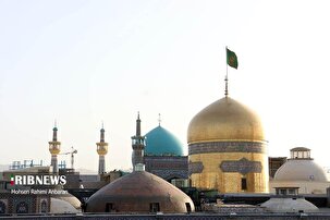 آیین اذن عزای امام حسین (ع) در حرم مطهر رضوی