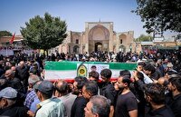 مردم قزوین و تهران در تشییع شهدای وطن: 