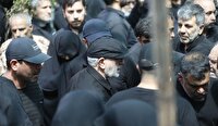 حضور سردار قاآنی در مراسم تشییع سرلشکر شهید حاجی‌زاده