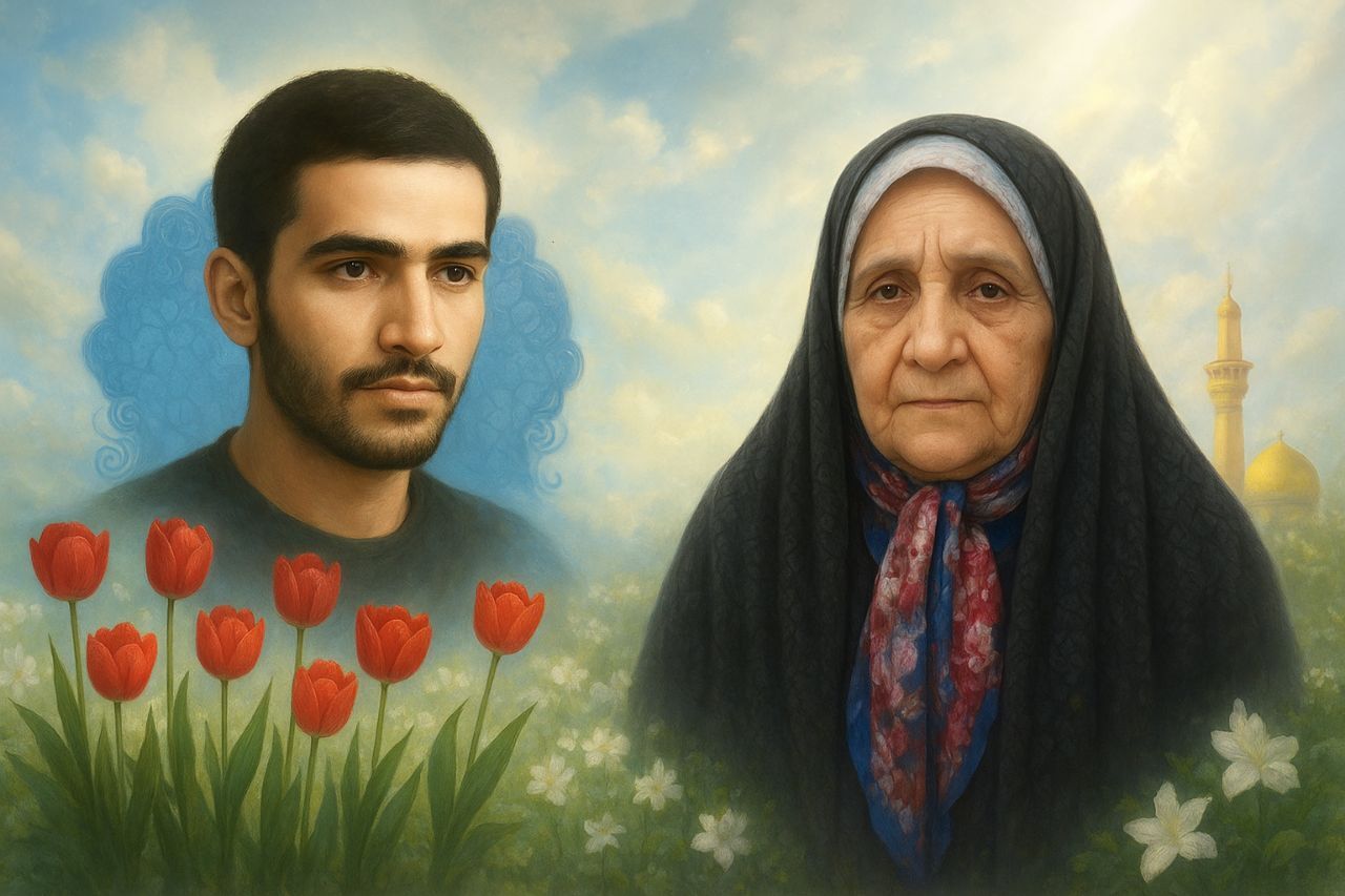 آسمانی شدن مادر شهید والامقام حبیب پوررجب در رشت