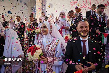 مراسم جشن ازدواج در غزه