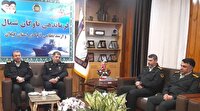 دیدار فرمانده انتظامی گیلان با فرمانده ناوگان دریایی شمال