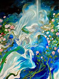 رونمایی از نقاشی «مادر غنچه‌ها»