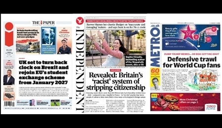 مهمترین عناوین روزنامه های جهان