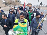 استقبال از کاروان پیاده