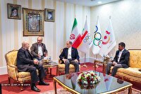 دیدار نایب رئیس اتحادیه جهانی کشتی با رئیس کمیته ملی المپیک