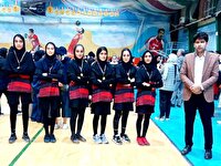 قهرمانی دختران روستای ساق زاوه در مسابقات داژبال خراسان رضوی