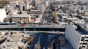 افتتاح تقاطع غیرهمسطح شهدای خدمت